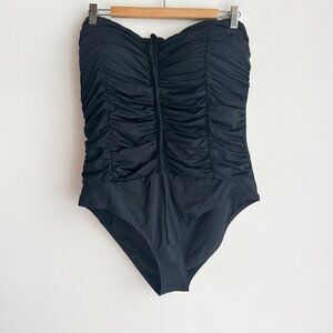 Jantzen Black Ruched Classic One Piece Swimsuit 16